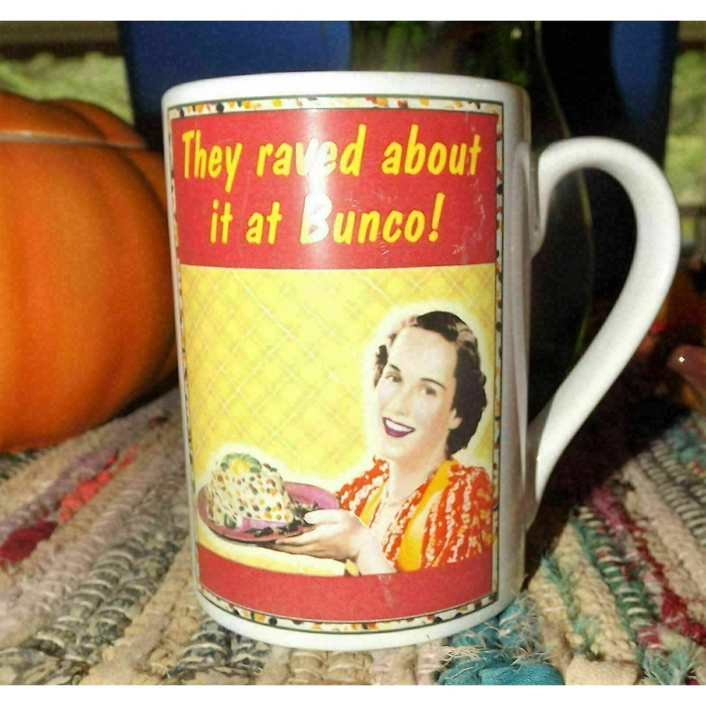 Retro Style Bunco Cup Mug Santa Barbara Design Studio